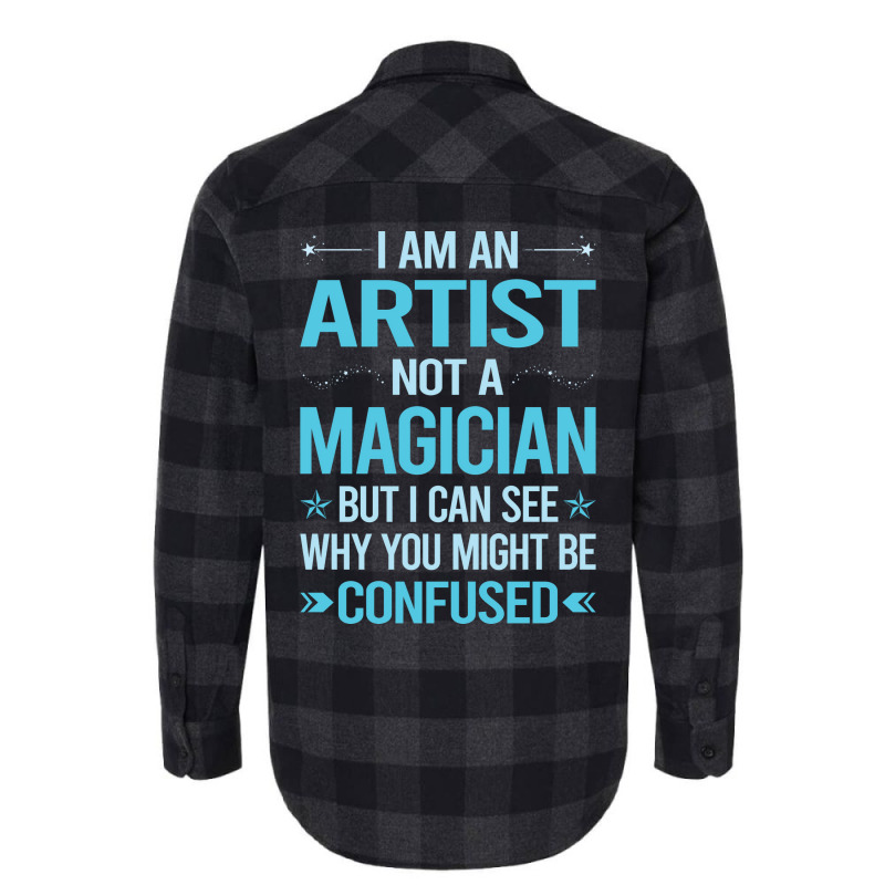 Not A Magician Artist Travel Flannel Shirt by racidaniritx | Artistshot