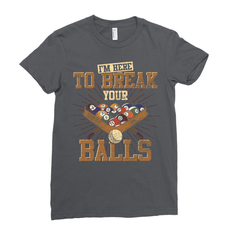 Funny Pool Player Snooker Billiard 1 Ladies Fitted T-Shirt by biwasbilent3 | Artistshot