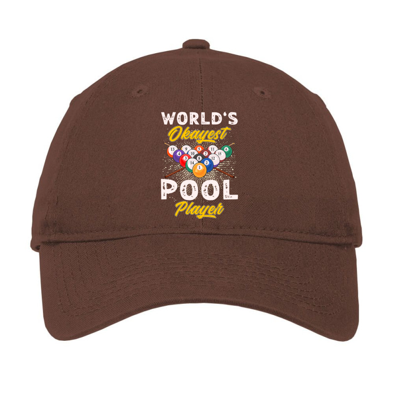 Worlds Okayest Pool Player Billiards 2 Adjustable Cap | Artistshot