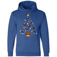 Cool Billiards Gift Christmas Tree Billiards Lover Champion Hoodie | Artistshot