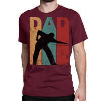 Billiards Dad Vintage Fathers Day Classic T-shirt | Artistshot