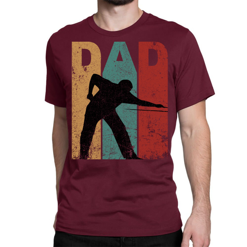 Billiards Dad Vintage Fathers Day Classic T-shirt by fereksidqyj | Artistshot