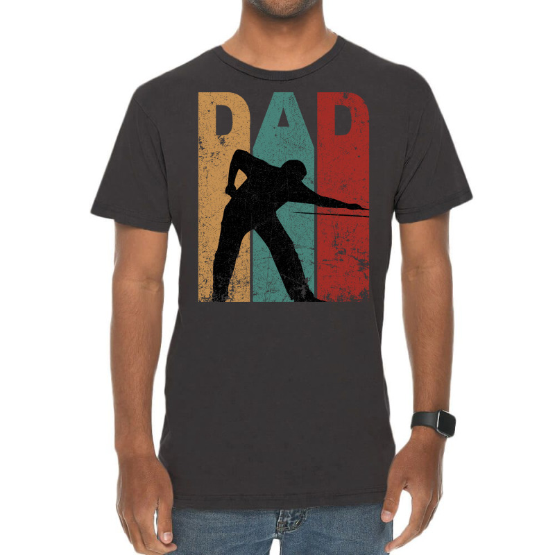 Billiards Dad Vintage Fathers Day Vintage T-Shirt by fereksidqyj | Artistshot