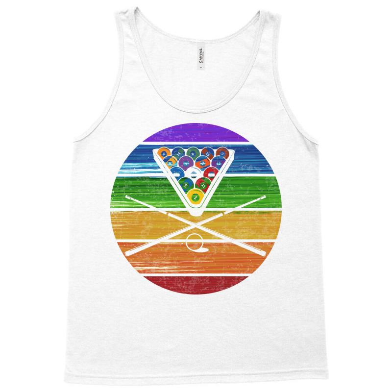 Billiard Playing Funny Vintage Retro Pool Billiard Tank Top | Artistshot