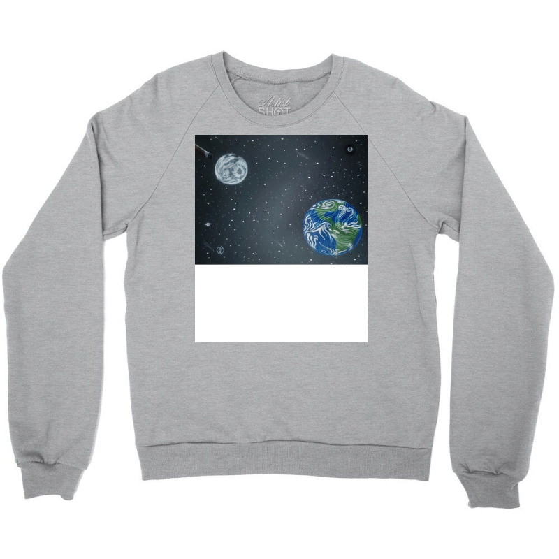 Earth In The Corner Pocket Crewneck Sweatshirt | Artistshot