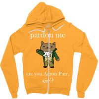 Alexander Hamilcat (white Text) Zipper Hoodie | Artistshot