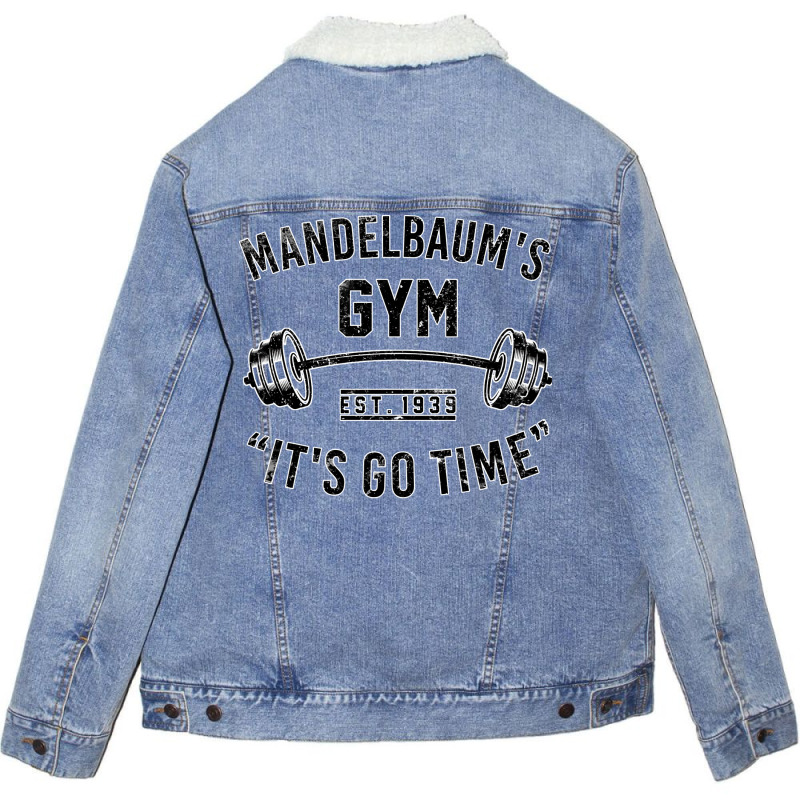 Mandelbaums Gym Workout Bodybuilding Perfect Prese Unisex Sherpa-lined Denim Jacket | Artistshot