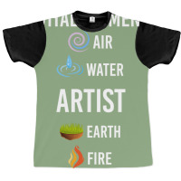 5 Elements Artist Stars Graphic T-shirt | Artistshot