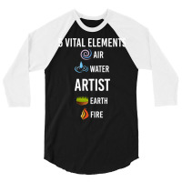 5 Elements Artist Stars 3/4 Sleeve Shirt | Artistshot