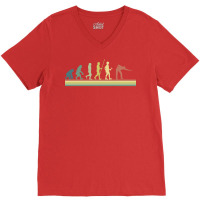 Retro Billiards Evolution V-neck Tee | Artistshot