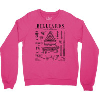 Billiards Table Pool Cue Ball Vintage Patent Drawi Crewneck Sweatshirt | Artistshot