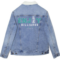 Enjoy Billiards Unisex Sherpa-lined Denim Jacket | Artistshot