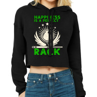 Happiness Is A Perfect Rack Billiards Cropped Hoodie | Artistshot