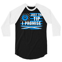 Just The Tip I Promise Funny Billiards American Fl 3/4 Sleeve Shirt | Artistshot