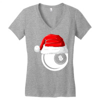 Xmas Santa Hat Christmas Billiards Women's V-neck T-shirt | Artistshot