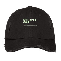 Billiards Girl Billiards Vintage Cap | Artistshot