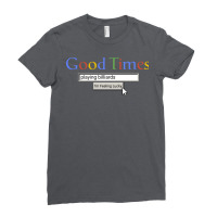 Good Times Playing Billiards Ladies Fitted T-shirt | Artistshot