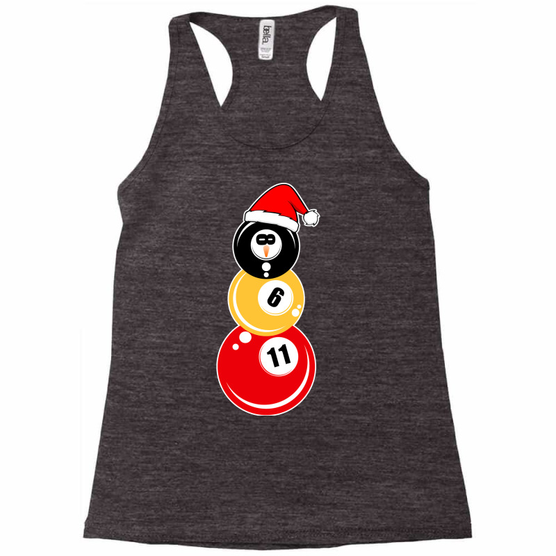 Snowman Face Christmas Billiard Team Racerback Tank by andridukabs | Artistshot