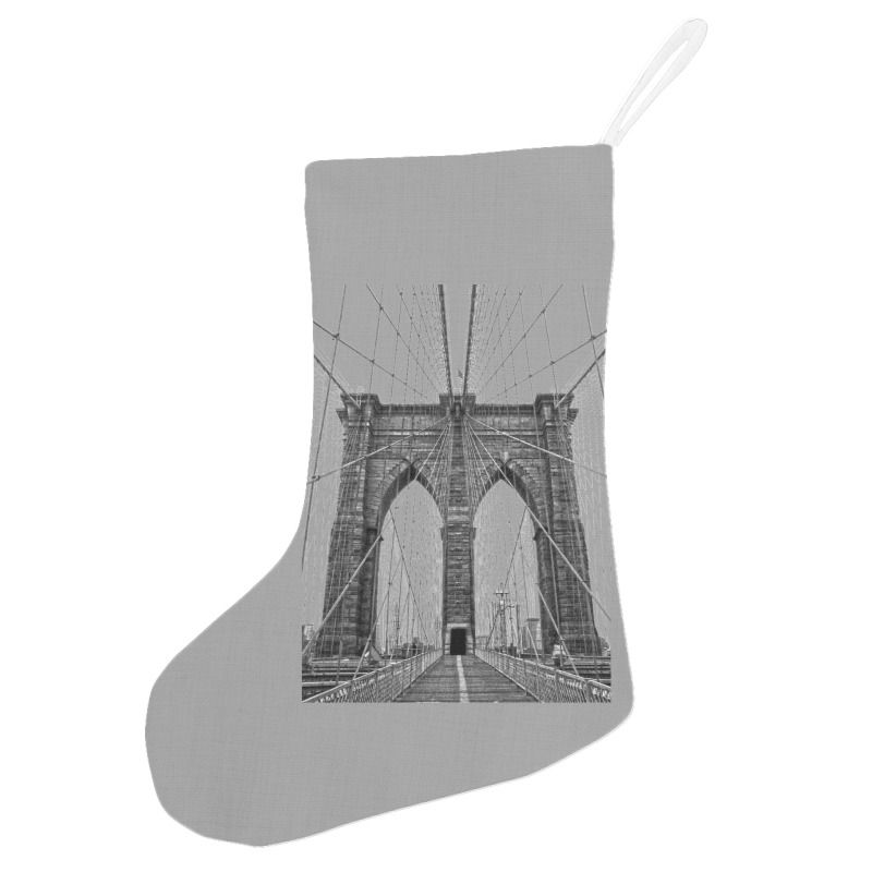 Brooklyn Bridge Holiday Stocking | Artistshot