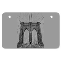 Brooklyn Bridge Atv License Plate | Artistshot