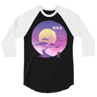 Bonsai Wave 3/4 Sleeve Shirt | Artistshot