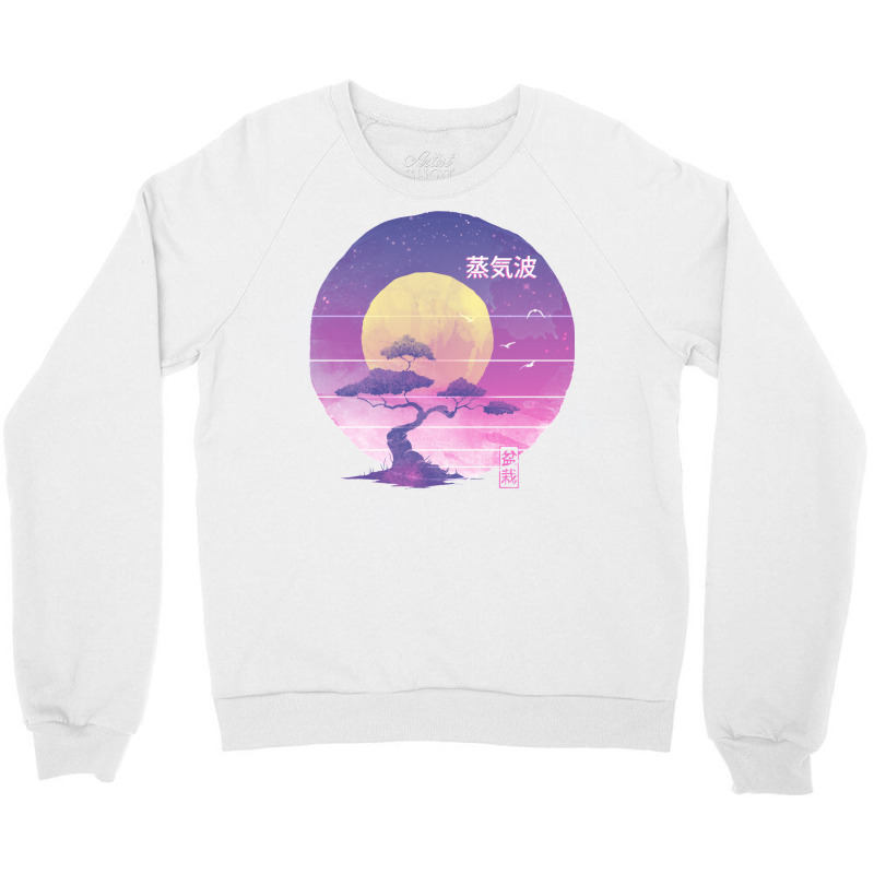 Bonsai Wave Crewneck Sweatshirt by akinwanaroa4 | Artistshot