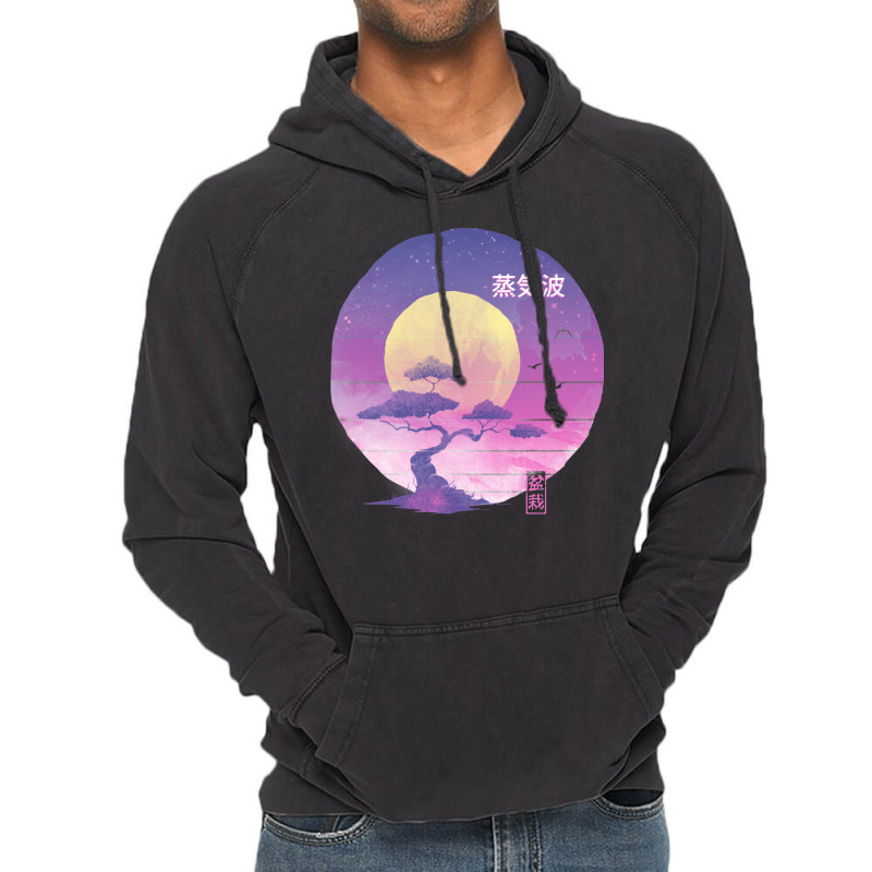 Bonsai Wave Vintage Hoodie by akinwanaroa4 | Artistshot