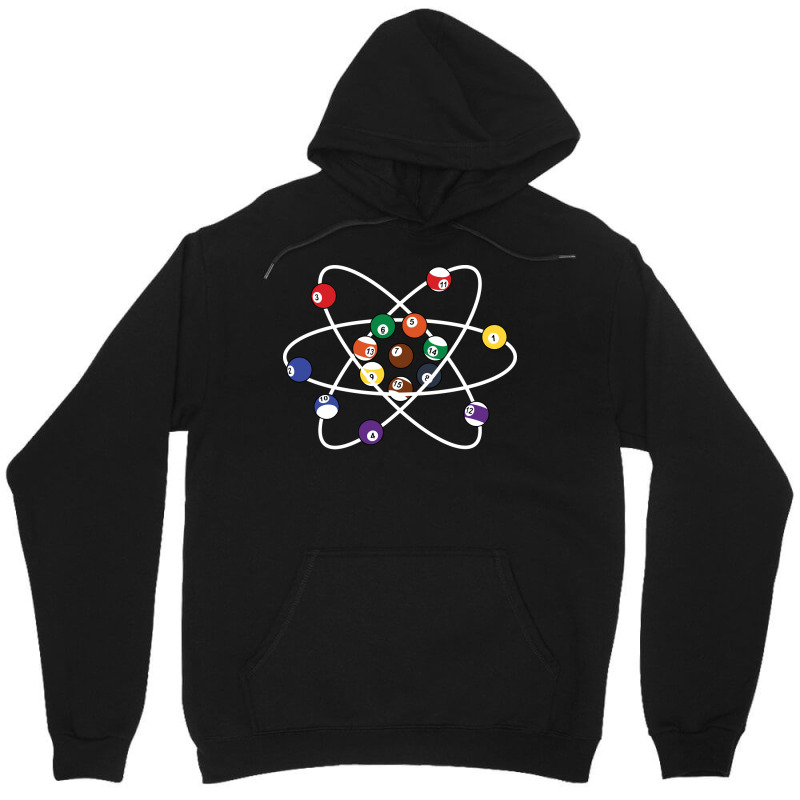 Pool Billiard Atoms Funny Billiards Gift Unisex Hoodie | Artistshot