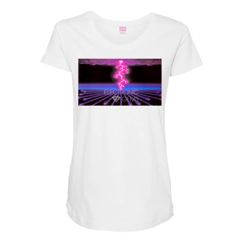 Electronic Gems   Circuit Thunderstorm (雷雨) Maternity Scoop Neck T-shirt by mamaserashama | Artistshot