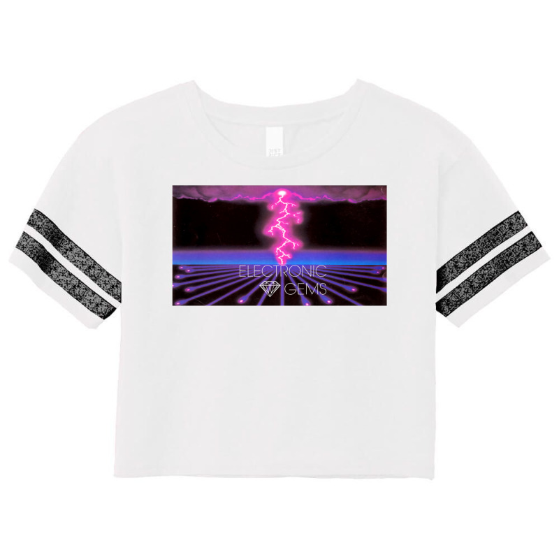 Electronic Gems   Circuit Thunderstorm (雷雨) Scorecard Crop Tee by mamaserashama | Artistshot