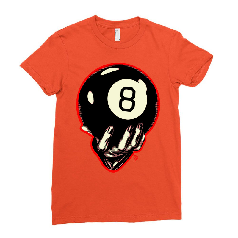 Vintage Magic 8 Ball Ladies Fitted T-Shirt by sliwkahedden7 | Artistshot