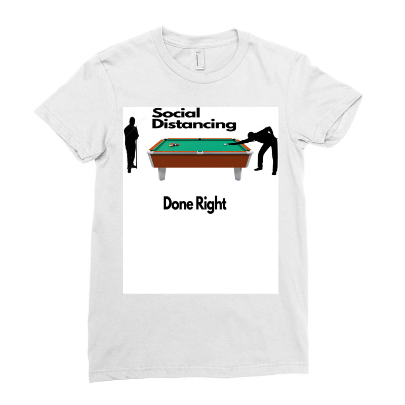 Social Distance Done Right Ladies Fitted T-Shirt by jominisinadar | Artistshot