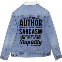 Im An Author Tumblr Unisex Sherpa-lined Denim Jacket | Artistshot