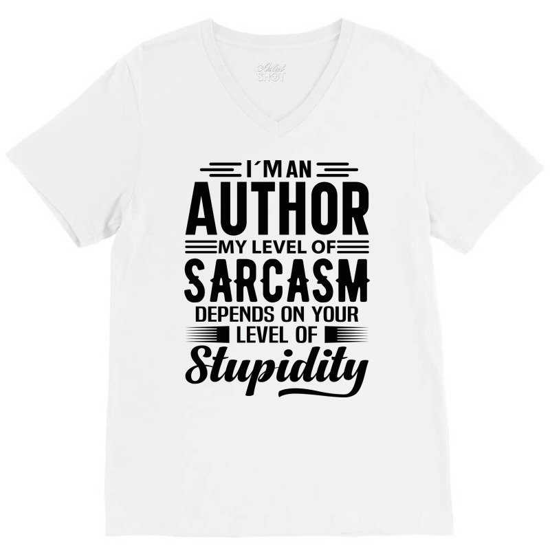 Im An Author Tumblr V-Neck Tee by omakatetterl | Artistshot