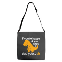 T Rex Clap Your Hands Classic Adjustable Strap Totes | Artistshot