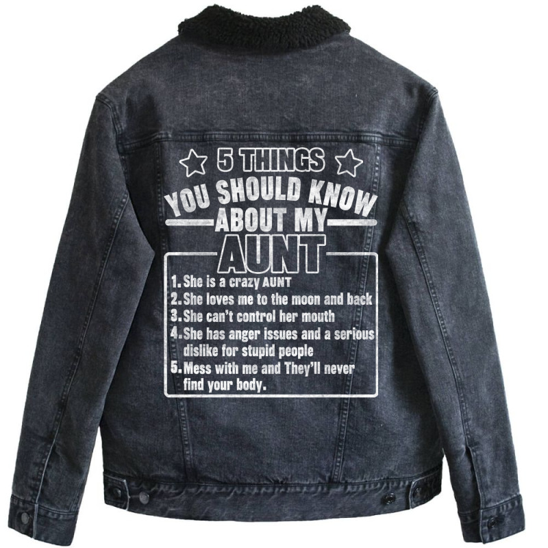 5 Things You Should Know About My Aunt 70s Unisex Sherpa-lined Denim Jacket | Artistshot