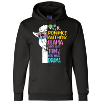 Romance Author Llama 80s Champion Hoodie | Artistshot