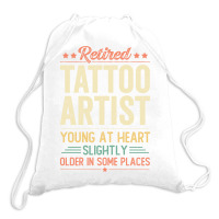 Retired Tattoo Artist Aesthetic Drawstring Bags | Artistshot