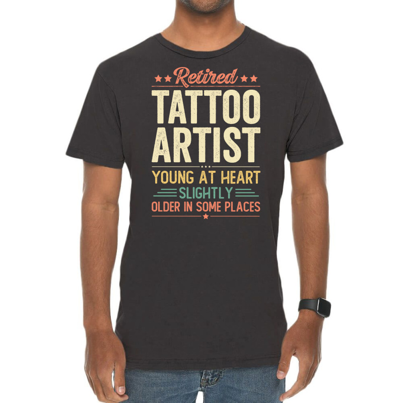 Retired Tattoo Artist Aesthetic Vintage T-shirt | Artistshot