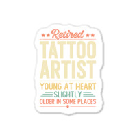 Retired Tattoo Artist Aesthetic Sticker | Artistshot