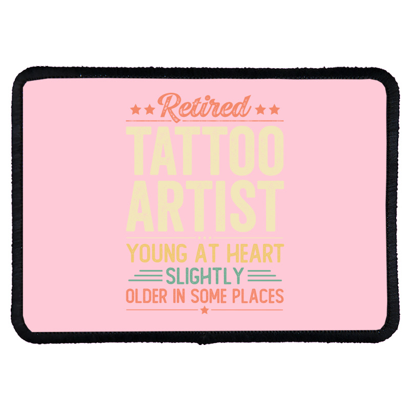 Retired Tattoo Artist Aesthetic Rectangle Patch | Artistshot