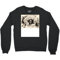 Modern Artist Palette With Skull Allegorical Drawi Crewneck Sweatshirt | Artistshot