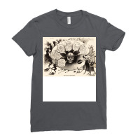 Modern Artist Palette With Skull Allegorical Drawi Ladies Fitted T-shirt | Artistshot