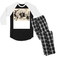 Modern Artist Palette With Skull Allegorical Drawi Men's 3/4 Sleeve Pajama Set | Artistshot