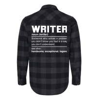 Writer Definition Design Author Columnist Novelist Flannel Shirt | Artistshot