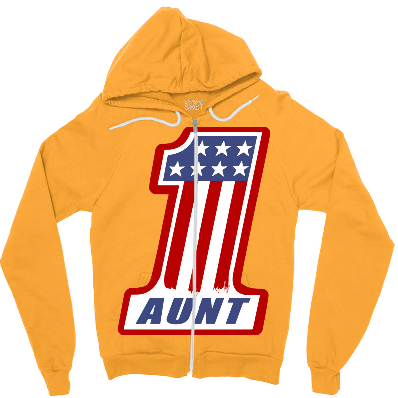 Number One Aunt Music Zipper Hoodie | Artistshot