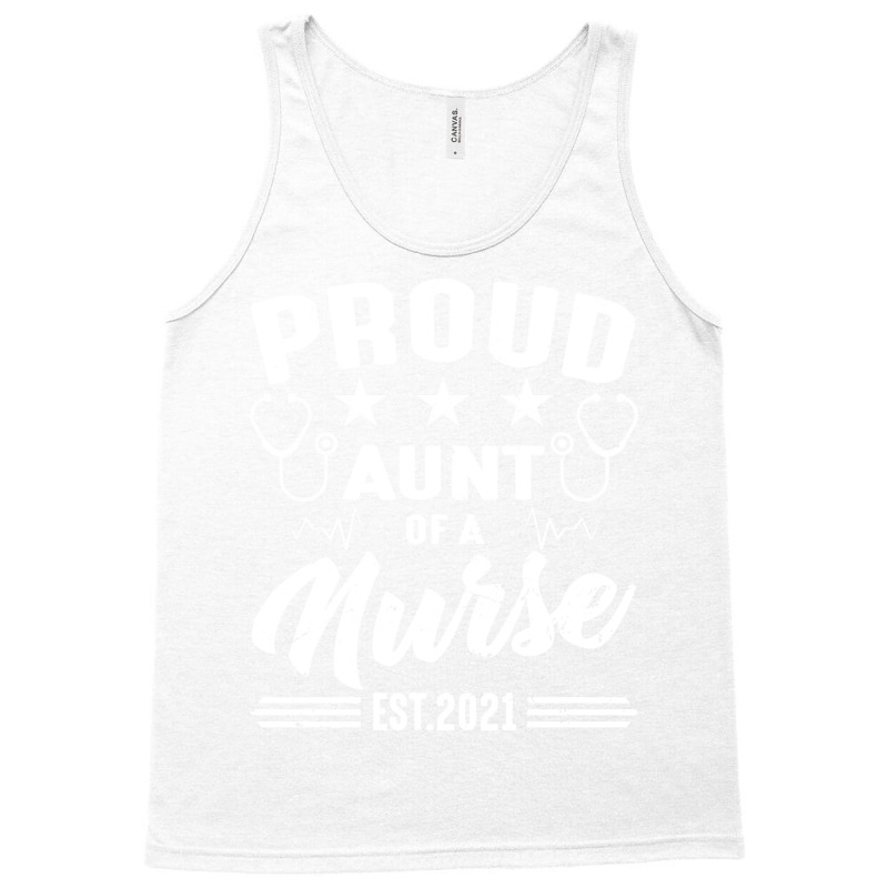 Proud Aunt Of A Nurse Est2021 Retro Tank Top | Artistshot