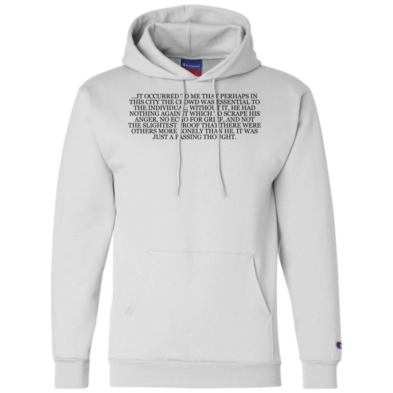 Don Delillo Blue Cute Champion Hoodie by sorimalwafeh | Artistshot