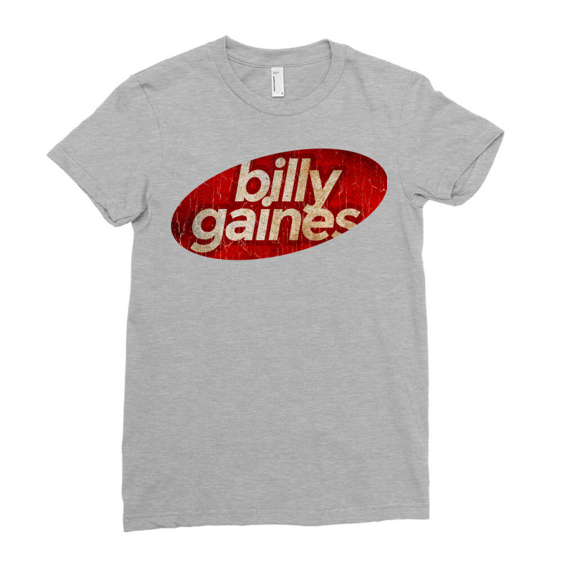 Billy Gaines Simple Red Elips Vintage Ladies Fitted T-Shirt by yueyuterafau | Artistshot