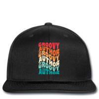 Groovy Author Vintage Retro 60s 70s 80s Vibes Aest Printed Hat | Artistshot